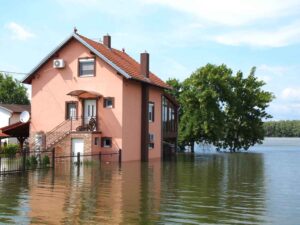 flooded house