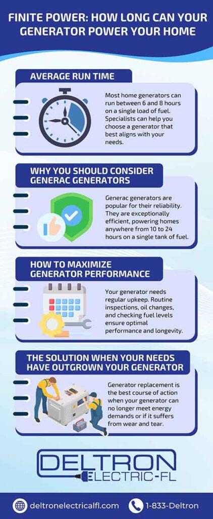 How long can your generator power your home