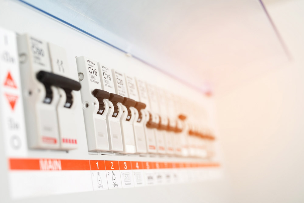 a modern electrical panel